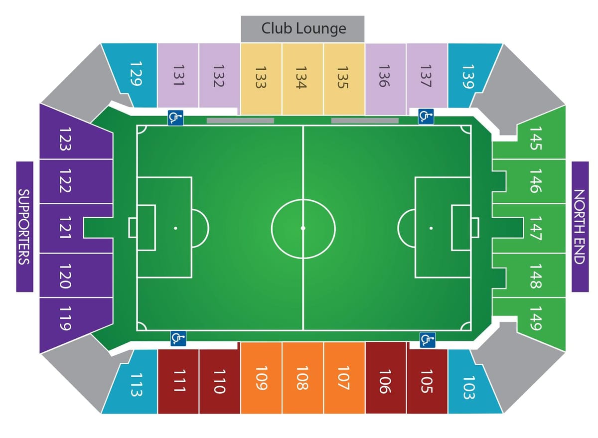 Citrus Bowl krėslų žemėlapyje