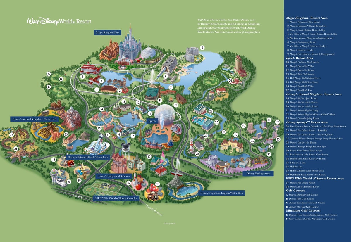 "Walt Disney" Pasaulio žemėlapyje