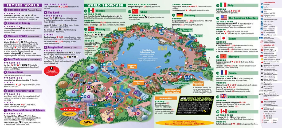 EPCOT "Disney" Pasaulio žemėlapyje