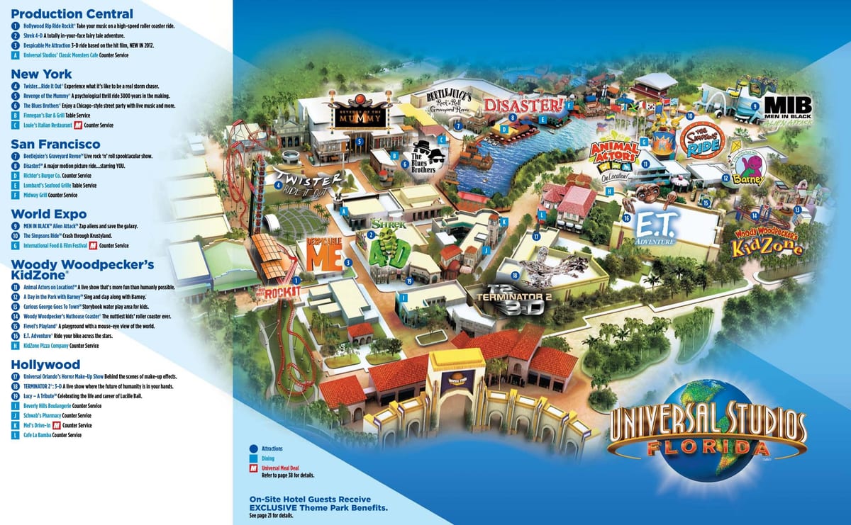 Universal Orlando parko žemėlapis