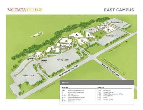 Valensijos kolegijos rytų campus žemėlapis