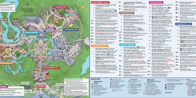 "Disney" Pasaulio magiška Karalystė žemėlapyje