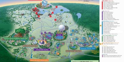 Žemėlapis Walt Disney World