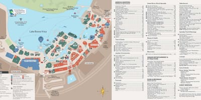 Žemėlapis Disney springs