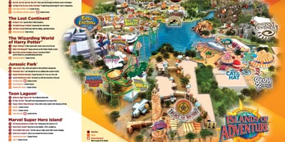 Universal Studios žemėlapis Haris Poteris