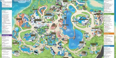 Žemėlapis Seaworld Orlando