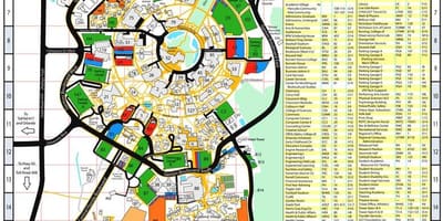 Žemėlapis centrinės Floridos universitetas